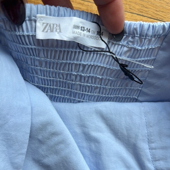 Zara New never used ,Light Blue Sleeveless Top with Bow Detail - Picture 2 of 7